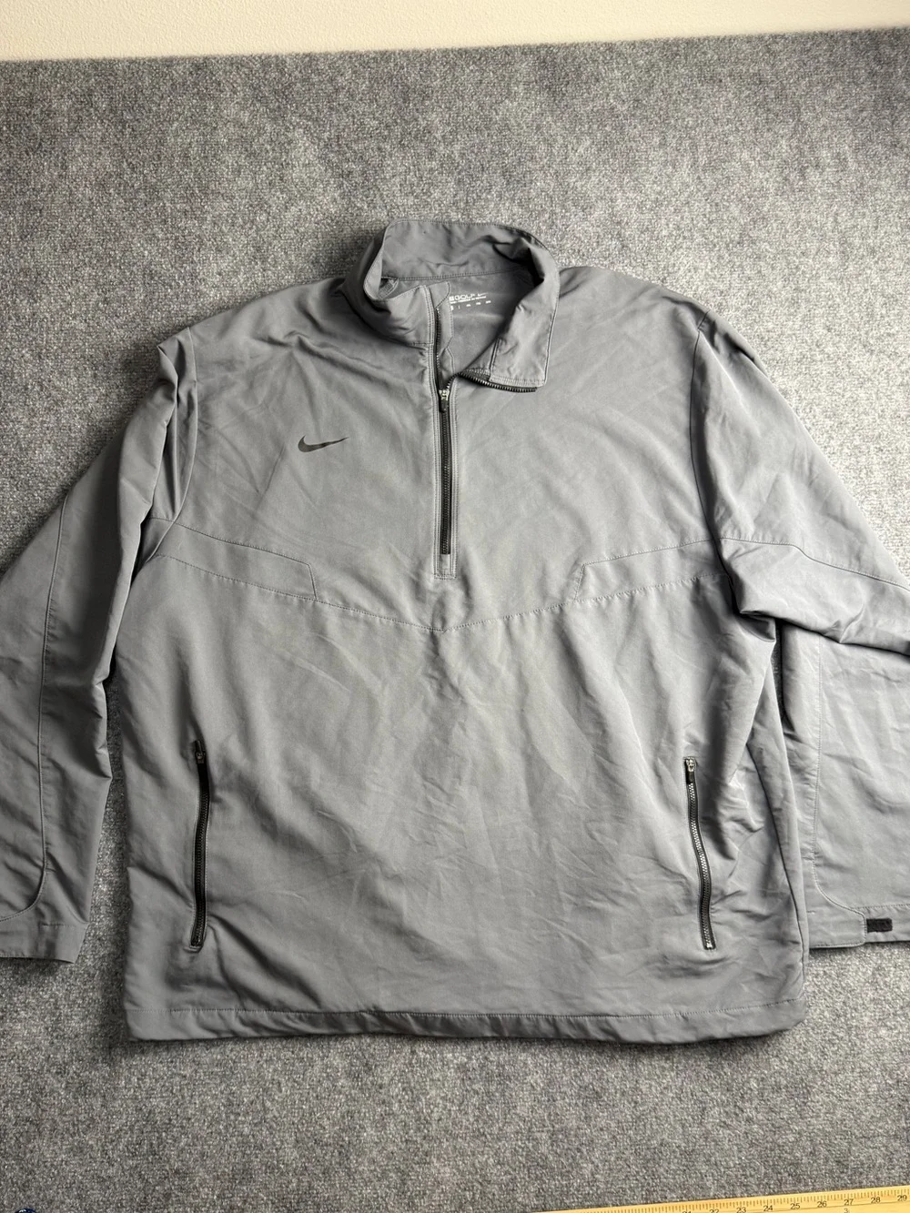 Nike Golf Men's XXL Grey Half-Zip Windbreaker Jacket